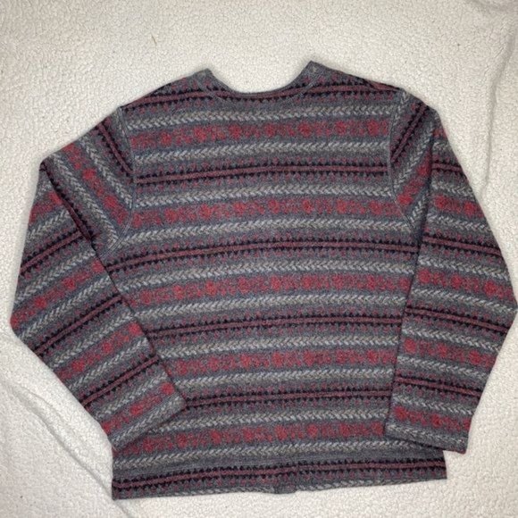 Woolrich Button Up Wool Fair Isle Cardigan: Size Small - Picture 2 of 10